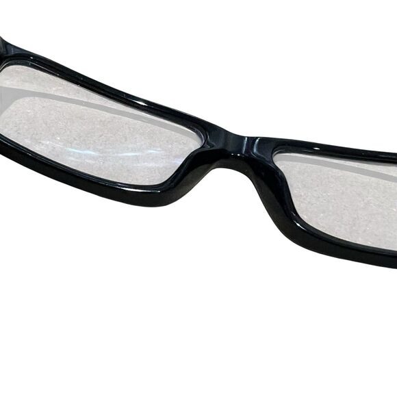 Dolce & Gabbana Black Oval Rectangle Eyeglass Frames Only academia alt 52 15 135 main image 8